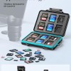 ORICO EVA SD Card Case Holder for Memory Cards,24 Slots Professional Water-Resistant Anti-Shock Holder for 12TF Card and 12 SD Card