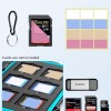 ORICO EVA SD Card Case Holder for Memory Cards,24 Slots Professional Water-Resistant Anti-Shock Holder for 12TF Card and 12 SD Card