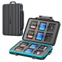 ORICO EVA SD Card Case Holder for Memory Cards,24 Slots Professional Water-Resistant Anti-Shock Holder for 12TF Card and 12 SD Card