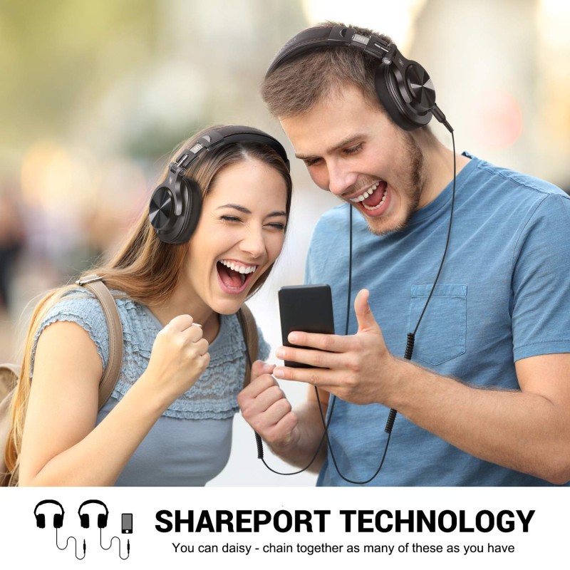 OneOdio A71D PC Headsets with Microphone, Multifunctional Headset with Boom Mic Studio Headphones for Mac Laptop Office Zoom Conference, Wired Over Ear Headset with Volume Control for Gaming