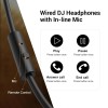 OneOdio Pro-10 Over Ear Headphone, Wired Bass Headsets with 50mm Driver, Foldable Lightweight Headphones (red)