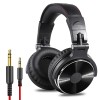 OneOdio Pro-10 Over Ear Headphone, Wired Bass Headsets with 50mm Driver, Foldable Lightweight Headphones (red)