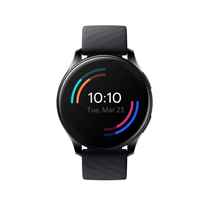OnePlus Watch Midnight Black: 46mm dial, Warp Charge, 110+ Workout Modes, Smartphone Music,SPO2 (Currently Android only)