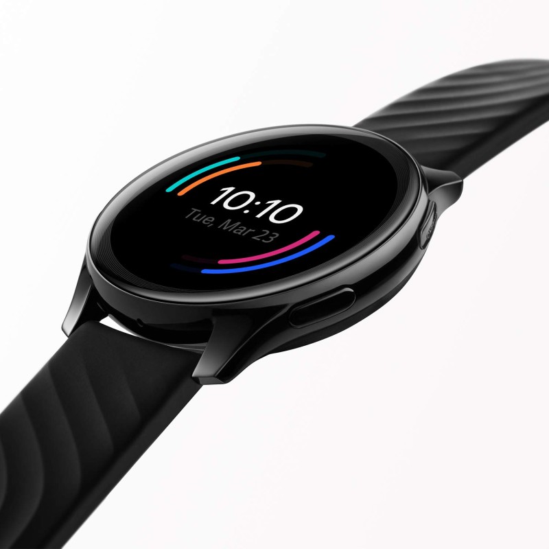 OnePlus Watch Midnight Black: 46mm dial, Warp Charge, 110+ Workout Modes, Smartphone Music,SPO2 (Currently Android only)