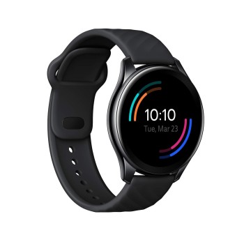 OnePlus Watch Midnight Black: 46mm dial, Warp Charge, 110+ Workout Modes, Smartphone Music,SPO2 (Currently Android only)