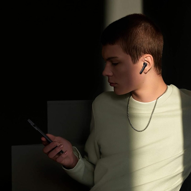 Oppo ENCO Bluetooth Truly Wireless in Ear Earbuds with Mic (Black)