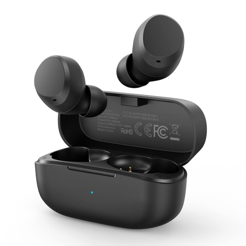 Oraimo Rock in Ear Bluetooth True Wireless Earbuds with Mic, 24H Battery Life and Quick Charge