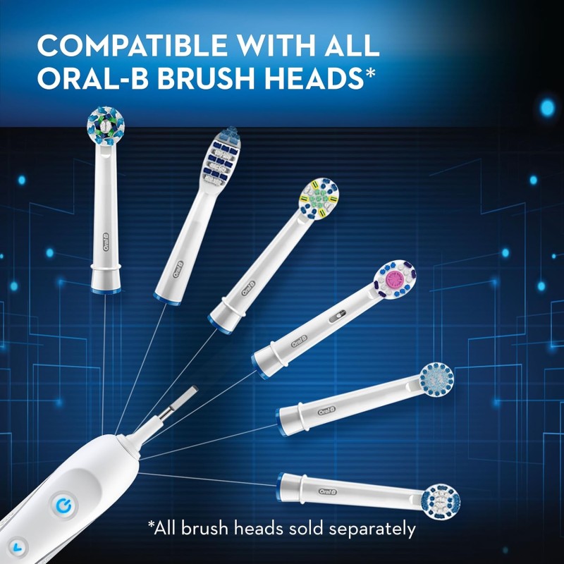 Oral B Braun White 7000 SmartSeries Power Rechargeable Electric Toothbrush with Bluetooth Connectivity