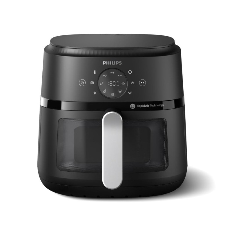 PHILIPS Air Fryer NA231/00 with touch panel, 6.2 Litre, Extra Large | with touch panel, uses up to 90% less fat