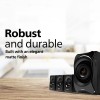 PHILIPS Audio SPA8000B/94 5.1 Channel 120W Multimedia Speaker System with Bluetooth Connectivity, 5X15W Satellite Speakers (Black)