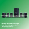 PHILIPS Audio TAV7587 5.1 Channel 100W Bluetooth Multimedia Speaker System with 5x15W Satellite Speakers (Black)