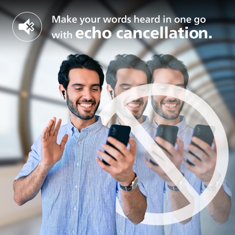 PHILIPS Audio TWS TAT3225/94 True Wireless Earbuds with 24 Hour Playtime (6+18), IPX4 Splash- and Sweat-Resistant, Bluetooth V5.2, Smart Pairing, 13 mm Drivers, Voice Assistant (Black)