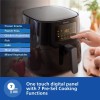 PHILIPS Digital Airfryer with Touch Panel, 4.1L, with RapidAir Technology,with additional (HD9252/90) (Black)