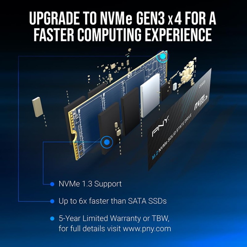 PN WY CS1031 500GB SSD M.2 2280 NVMe M280CS1031-500-CL HD3744