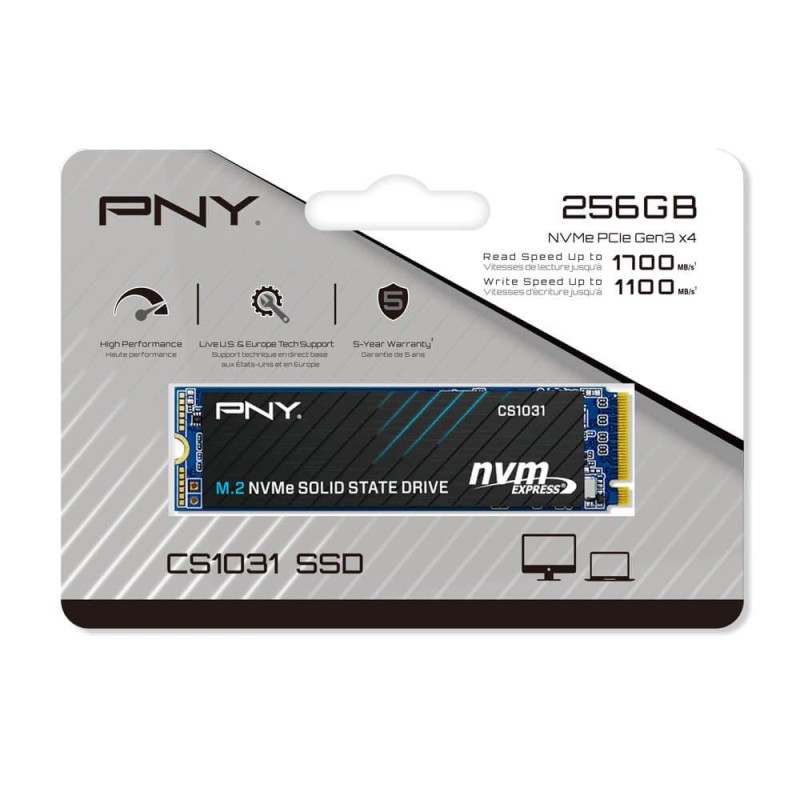 PNY CS1031 M.2 2280 NVMe Gen3x4 SSD- 256GB