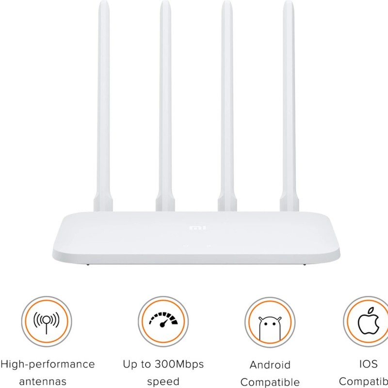 Mi R4CM Router 2.4 GHz 300 Mbps Wifi Speed Single Band External Antenna Ethernet