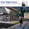 PRAMA PT-HTD70FOE-LPFS 2MP Ranginview Audio Fixed Turret Dome Camera, Built-in Microphone White