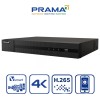 PRAMA PT-NR2A08-Q2 8 Channel 8MP Network Video Recorder with H.265+ Compression, 2 SATA Interface Supporting HDD