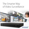 PRAMA PT-NR2A08-Q2 8 Channel 8MP Network Video Recorder with H.265+ Compression, 2 SATA Interface Supporting HDD up to 8TB Per Drive