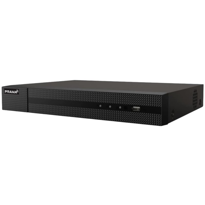 PRAMA PT-NR2A08-Q2 8 Channel 8MP Network Video Recorder with H.265+ Compression, 2 SATA Interface Supporting HDD