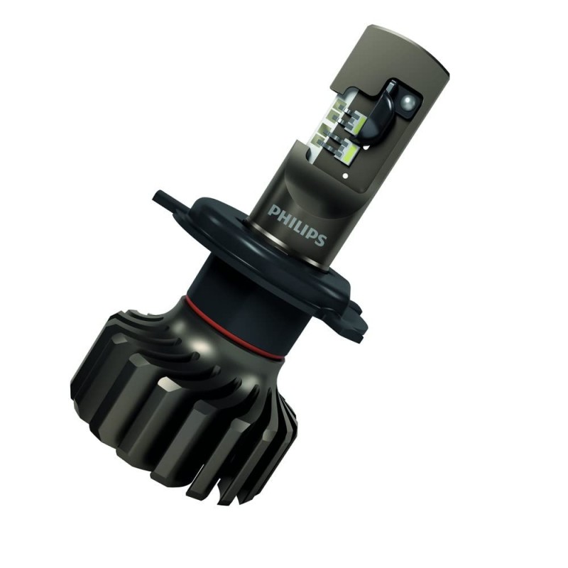 Philips Automotive H4 Ultinon Pro9000 11342U90Cwx2 LED Headlight Bulb For Car 12-24V 18W, P43T, Pack Of 2, Silver