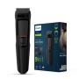 Philips India's No.1 Men's Trimmer | Self Sharpening Blades | Single Stroke Grooming I 9 In1 Face, Nose And Body I 3 Year Warranty | Powerful Motor | No Oil Needed I 60 Min Runtime I MG3710/65,Black