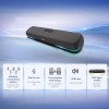 Philips TAB4120BK/94 Wireless Bluetooth Soundbar, 20W, 8H Playtime, Bluetooth 5.1, TWS Mode (Deep Black)