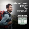Philips TAT1050GN/94 Truly Wireless Earbuds with ANC, Quad Mic ENC, Up to 50 Hr Playtime, 13mm Neodymium Drivers, Multipoint, IPX5 Water Resistance, Fast Charging, Ultra Low Latency (Frosty Green)