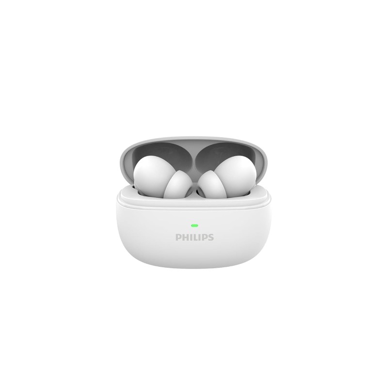 Philips TAT1150BK/94 Premium Wireless Earbuds with ANC, Quad Mic ENC, Up to 55 Hr Playtime (Deep Black)