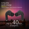 Philips TAT1269 Bluetooth Truly Wireless in Ear Earbuds with mic, 13mm Drivers, Bluetooth 5.4, 40H Playtime (Deep Black)