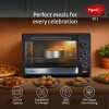 Pigeon Electric Oven (12383) 20 Liters OTG with Grill and Rotisserie, Oven Toaster and Grill for Grilling and Baking Cakes (Grey)