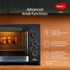 Pigeon Electric Oven (12383) 20 Liters OTG with Grill and Rotisserie, Oven Toaster and Grill for Grilling and Baking Cakes (Grey)