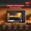Pigeon Electric Oven (12383) 20 Liters OTG with Grill and Rotisserie, Oven Toaster and Grill for Grilling and Baking Cakes (Grey)