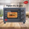 Pigeon Oven Toaster Grill 30 Liters OTG with Rotisserie, Oven Toaster and Grill for Grilling and Baking Cakes (Grey)