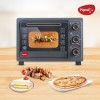 Pigeon Oven Toaster Grill 30 Liters OTG with Rotisserie, Oven Toaster and Grill for Grilling and Baking Cakes (Grey)