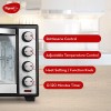 Pigeon Oven Toaster Grill 40 Liters OTG with Rotisserie, Oven Toaster and Grill for Grilling and Baking Cakes (Grey), Standard