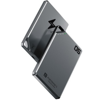 Portronics Boosty 5k 5000mAh 15W Wireless Magnetic Fast Charging Nano Powerbank, Metallic Finish, 20W Type C PD Output.