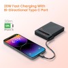 Portronics Chyro 10000mAh 15W Magnetic Wireless Fast Charging Powerbank with MagSafe Mobile Stand,(Black)