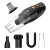 Portronics Mopcop Rechargeable Handheld Vacuum Cleaner for Home & Car, Washable HEPA Filter (Black)