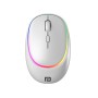 Portronics Toad IV Bluetooth Mouse with 2.4 GHz Wireless (Dual Connectivity), Rechargeable, Connect up to 3 Devices (White)