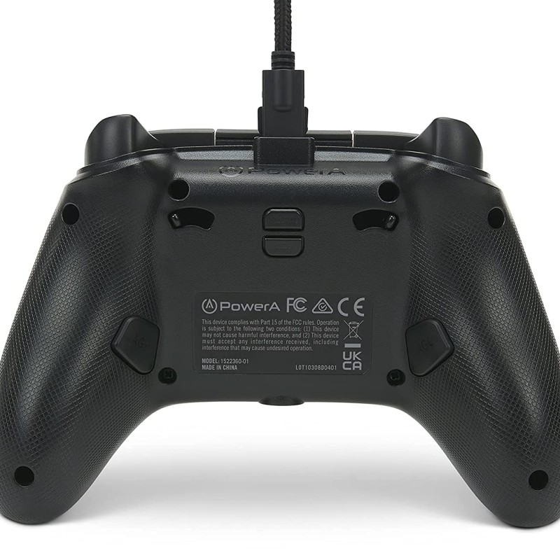 PowerA Spectra Infinity Enhanced Wired Gaming Controller for Xbox Series X/S, Xbox One, PC, Windows 10/11 with Vivid LED Lighting, Black (Officially Licensed)