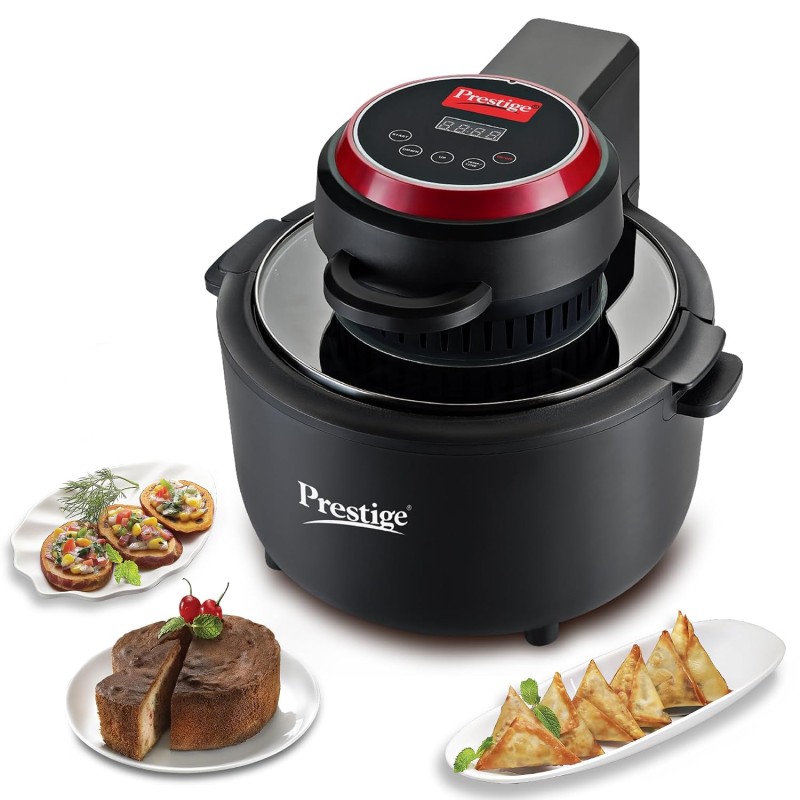 Prestige Multi-Chef All-in-One Air Fryer |80% less Oil Consumption|6.5L Capacity |1200 Watts Power|Airfry,Oven|Black