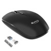 Quantum Wireless Mouse with Upto 12 Months Battery Life(Cell Included), Silent Ketboard (Black)