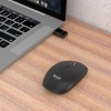 Quantum Wireless Mouse with Upto 12 Months Battery Life(Cell Included), Silent Ketboard (Black)