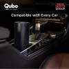 Qubo Car Air Purifier from Hero Group | 3-Layer Filtration | Smart Ionizer Function | Tvoc Sensor | Removes Pm2.5 & Dust, Black
