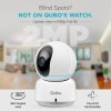Qubo Smart 360° 2MP [1080p] Wi-Fi Security Camera | Indoor CCTV Cam for Home | AI Person Detection | Automatic Alarm | App Alerts | NightPulse Vision | SD & Cloud Storage | Made in India
