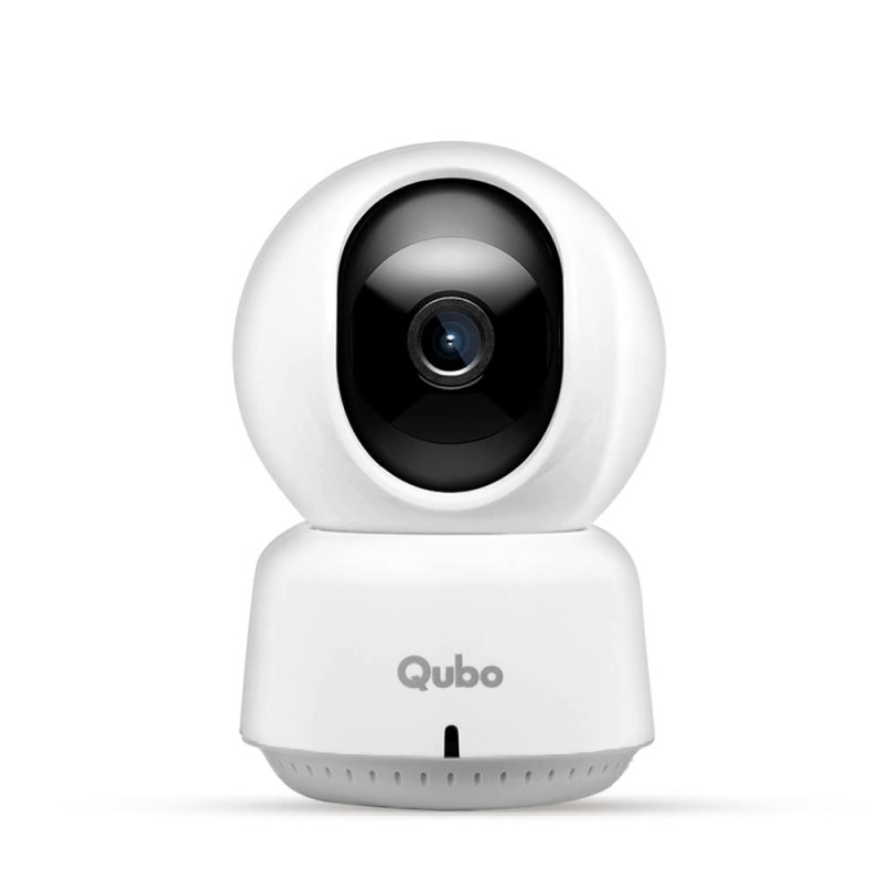 Qubo Smart 360° 2MP [1080p] Wi-Fi Security Camera | Indoor CCTV Cam for Home | AI Person Detection | Automatic Alarm | App Alerts | NightPulse Vision | SD & Cloud Storage | Made in India