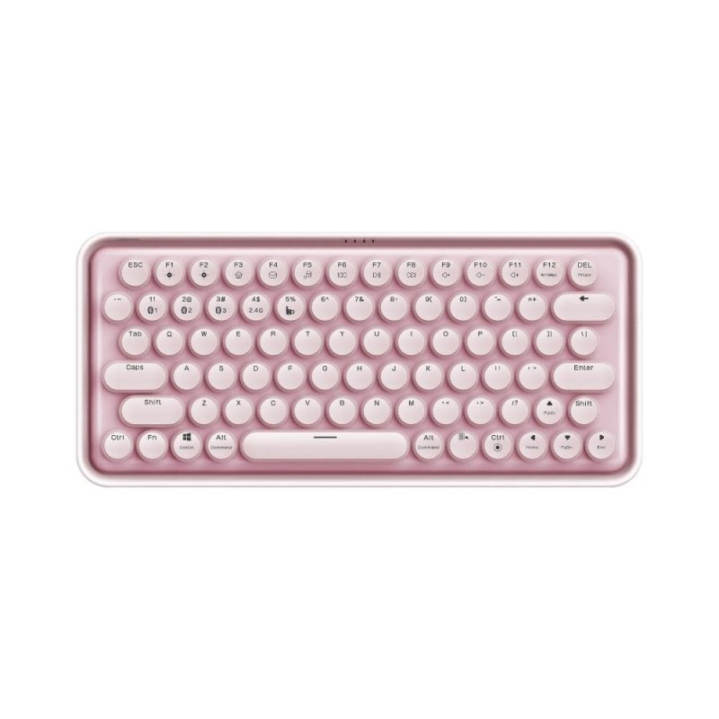 RAPOO Ralemo Pre 5 Mechanical Keyboard with Multi-Mode Technology (Bluetooth), Backlight Enabled & Built in Battery. Compatible with Windows/Chromebook/PC/Laptop (Pink)