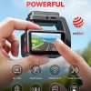REDTIGER A4 4K+1080P Dual Dash Cam for Car, Clear Night View, 5.8GHz WiFi with App Control, GPS Tracking