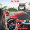 REDTIGER A4 4K+1080P Dual Dash Cam for Car, Clear Night View, 5.8GHz WiFi with App Control, GPS Tracking